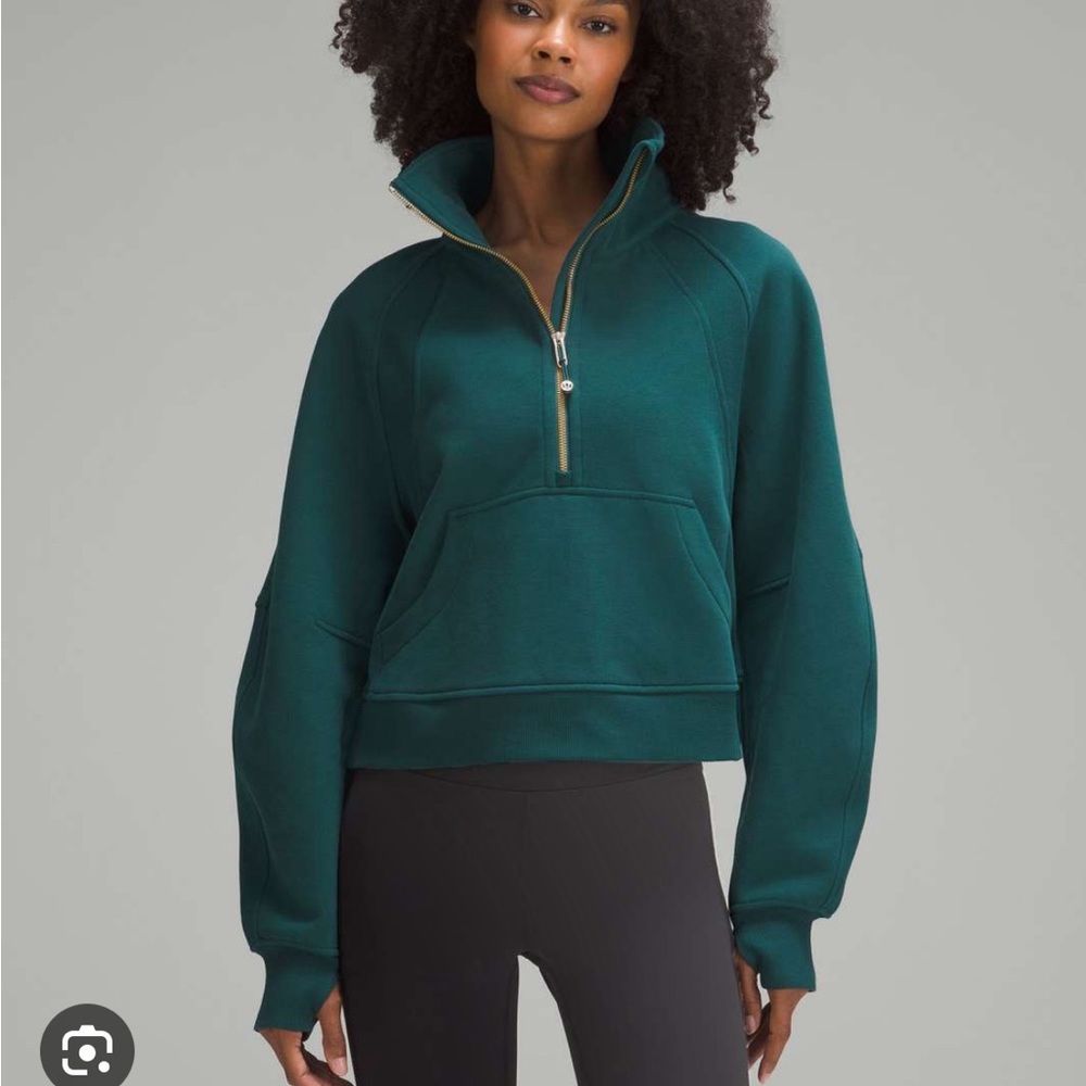 lululemon athletica Teal Half-Zip Sweatshirt